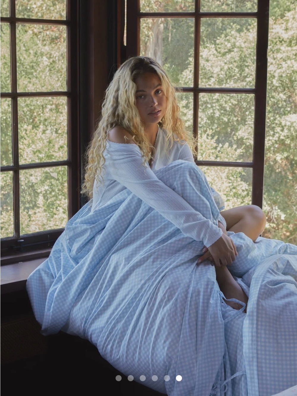 Dairy Boy American Charm Powder Blue Gingham King Duvet Cover Sold Out